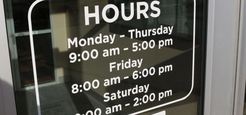 Horarios de bancos Estados Unidos